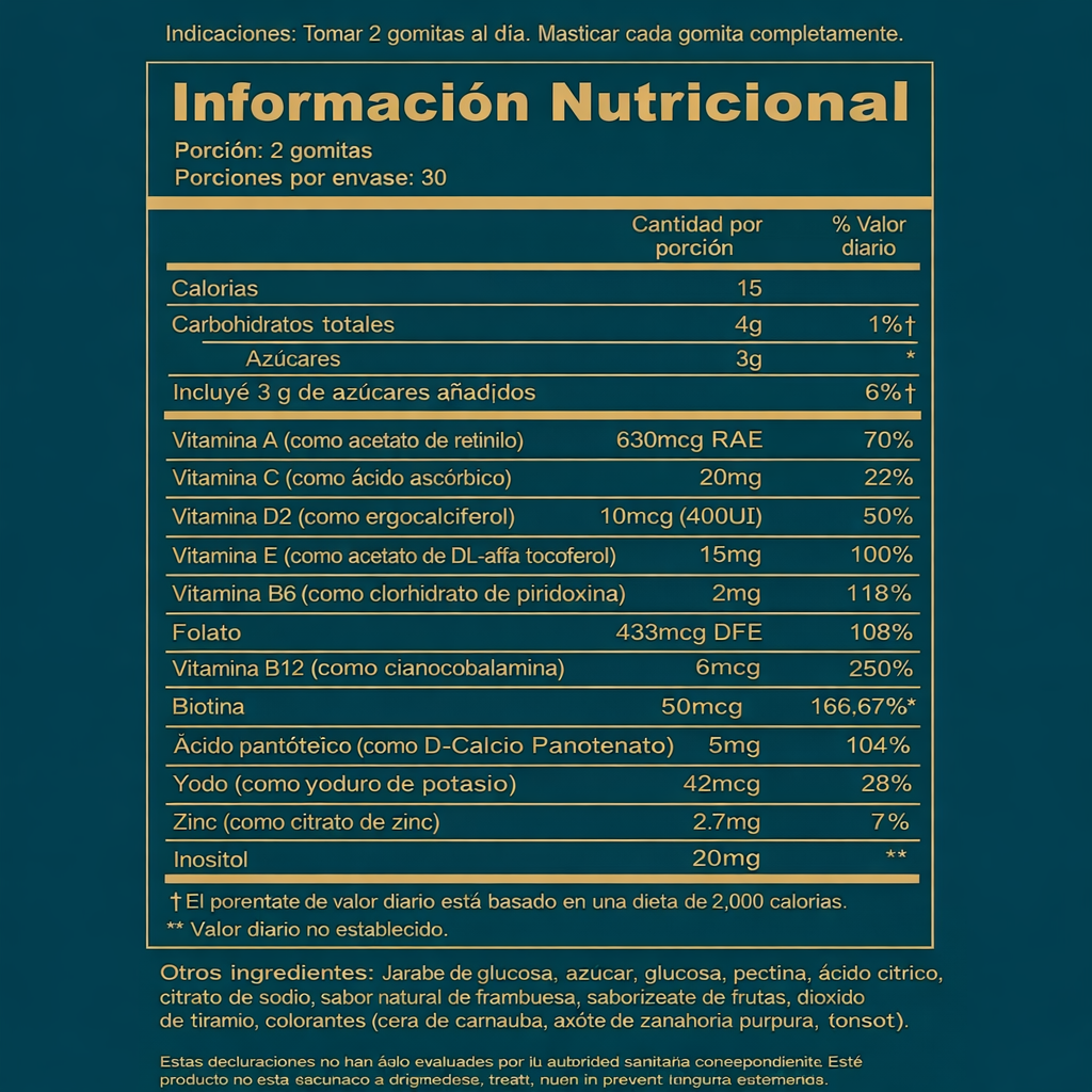 -VIVARA- GOMITAS PARA LA SALUD CAPILAR -