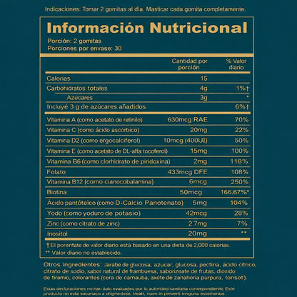 -VIVARA- GOMITAS PARA LA SALUD CAPILAR -